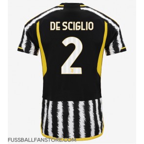 Juventus Mattia De Sciglio #2 Replik Heimtrikot 2023-24 Kurzarm